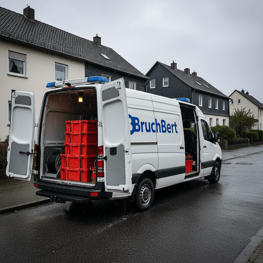 Schneller Einsatzwagen für Notfälle und Wasserschaden Gutachten vor Ort